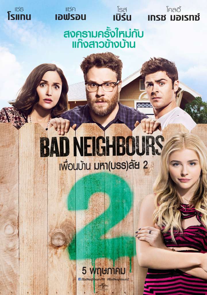 ดูหนังออนไลน์ฟรี Bad Neighbours (2014) เพื่อนบ้านมหา(บรร)ลัย